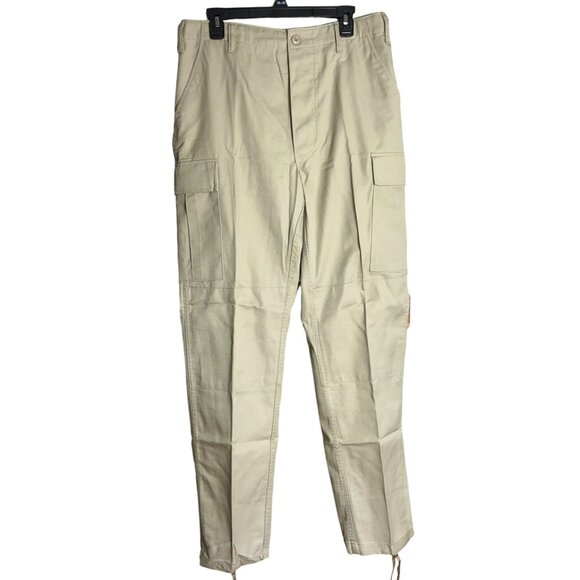 Tru-Spec Sand Cargo Pants Tactical Vintage Military Ripstop Gorpcore Mens M-Long - Picture 1 of 9